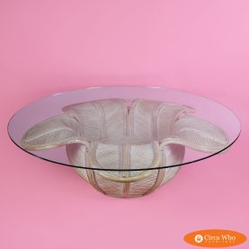 Pencil Reed Flower Coffee Table