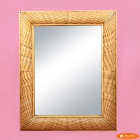 Pencil Reed Sculptural Mirror