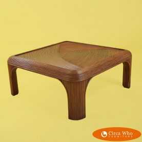 Pencil Reed Square Coffee Table