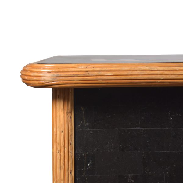 Pencil Reed and Tessellated Stone Executive Desk