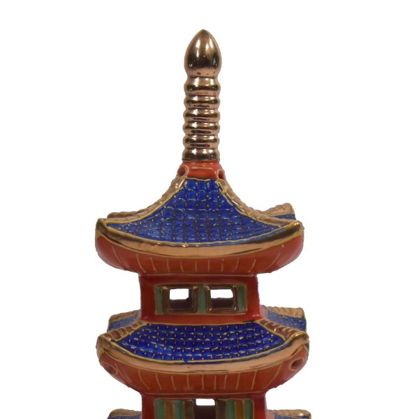 Petite Ceramic Pagoda Table Lamp