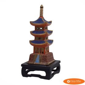 Petite Ceramic Pagoda Table Lamp