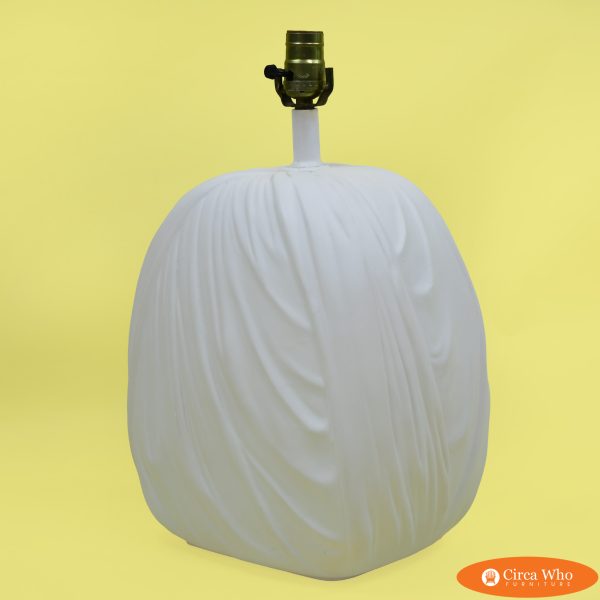 Plaster Draped Table Lamp