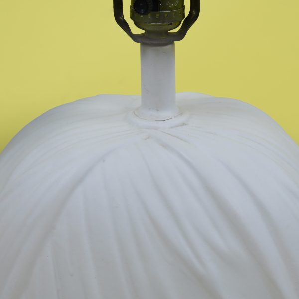 Plaster Draped Table Lamp