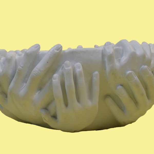 Plaster Hand Bowl