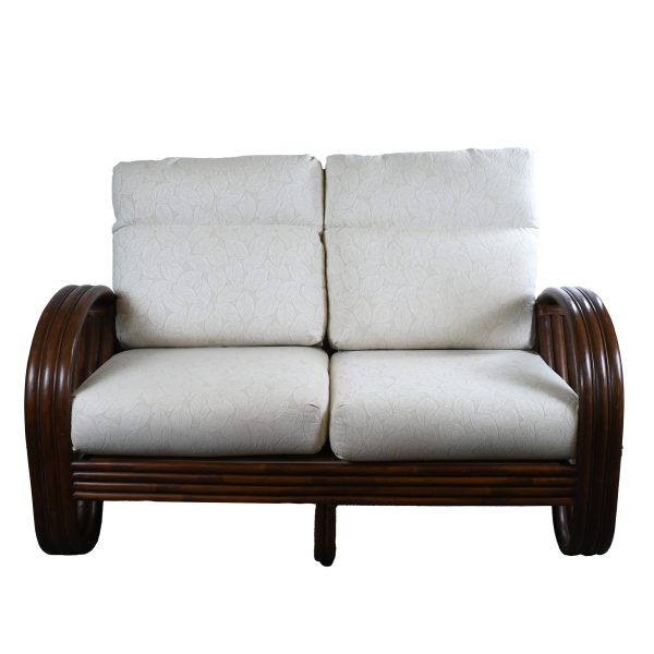Pretzel Rattan Settee