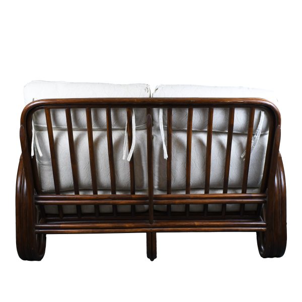 Pretzel Rattan Settee