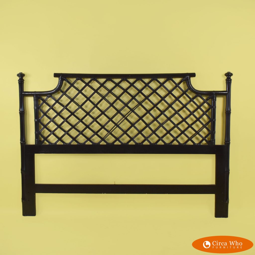 Queen Faux Bamboo Fretwork Headboard Circa Who