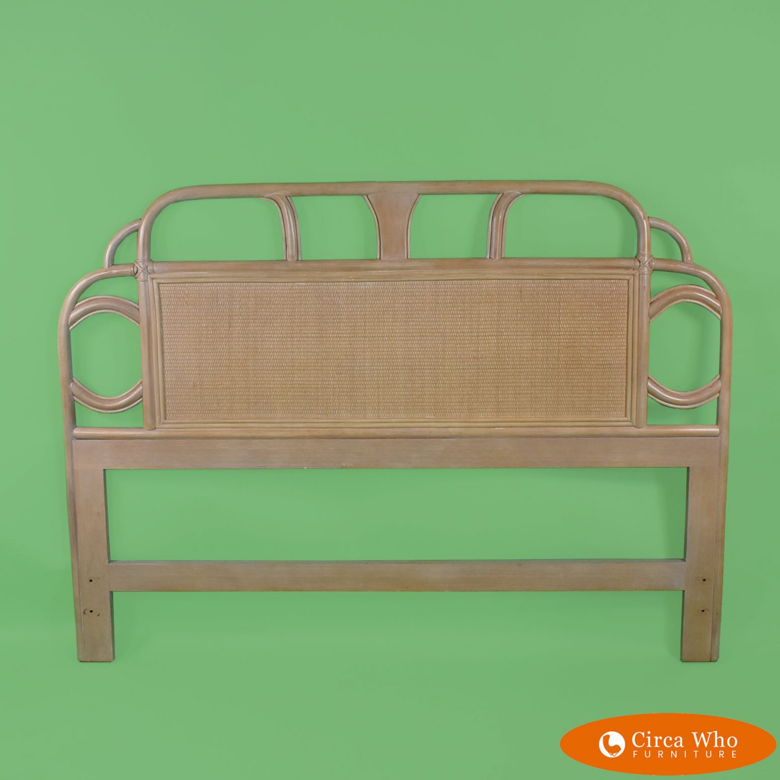 Queen Rattan Headboard Circa Who