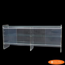 Rare Lucite and Glass Credenza