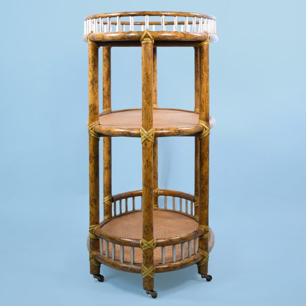 Rattan Bar Cart by McGuire