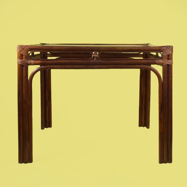 Rattan Chippendale Game Table