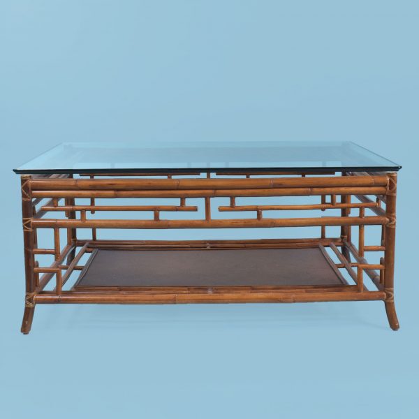 Rattan Fretwork Coffee Table