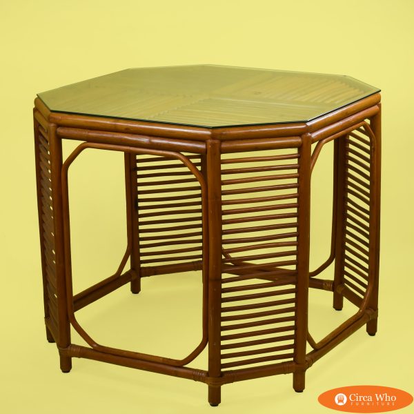 Rattan Geometrical Dining Table