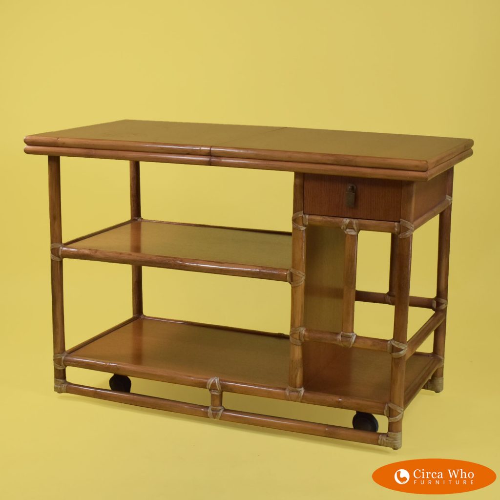 McGuire Rattan Server Circa Who