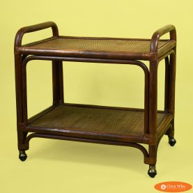 Rattan and Cane Bar Cart