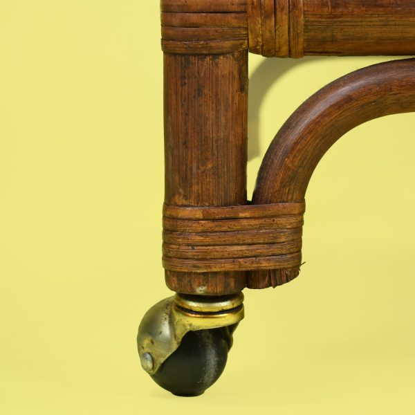 Rattan and Cane Bar Cart