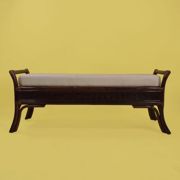 Rattan and Woven Rattan Long Bench