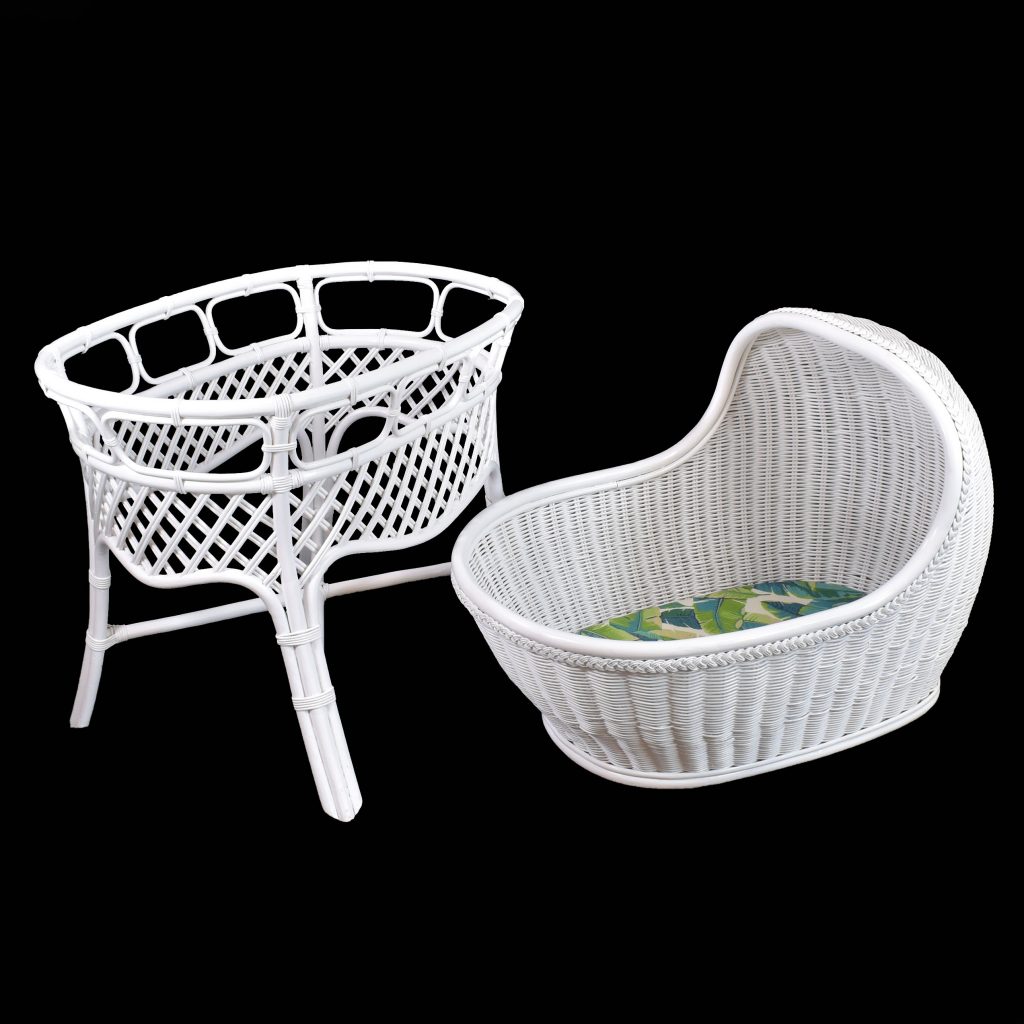 Rattan and Woven Rattan White Circa Who