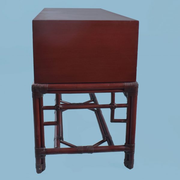 Red Ficks Reed Rattan Credenza