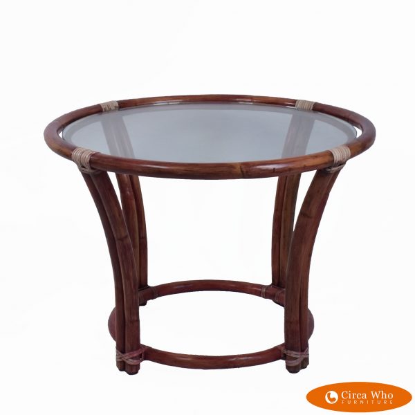 Round McGuire Coffee Table
