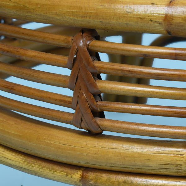 Round Rattan Albini Style Coffee Table