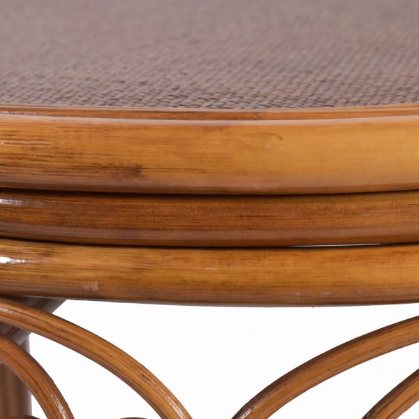 Round Rattan Small Game Table