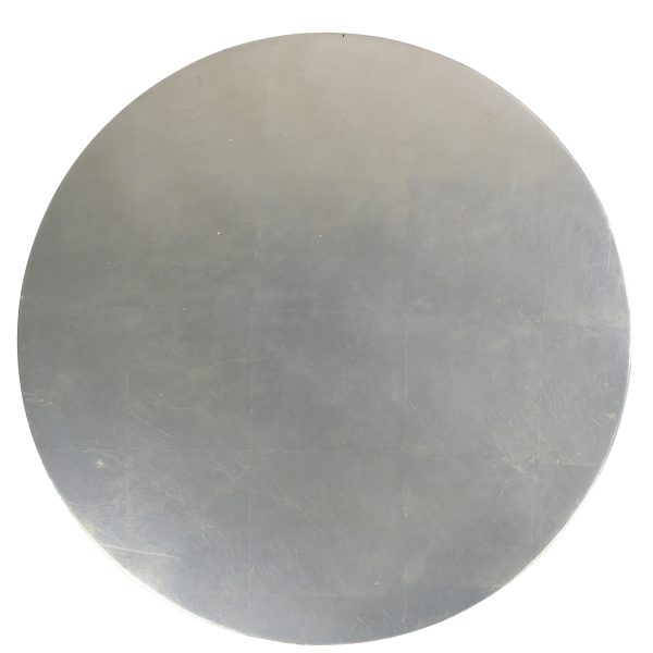 Round Silver Leaf Occasional Table