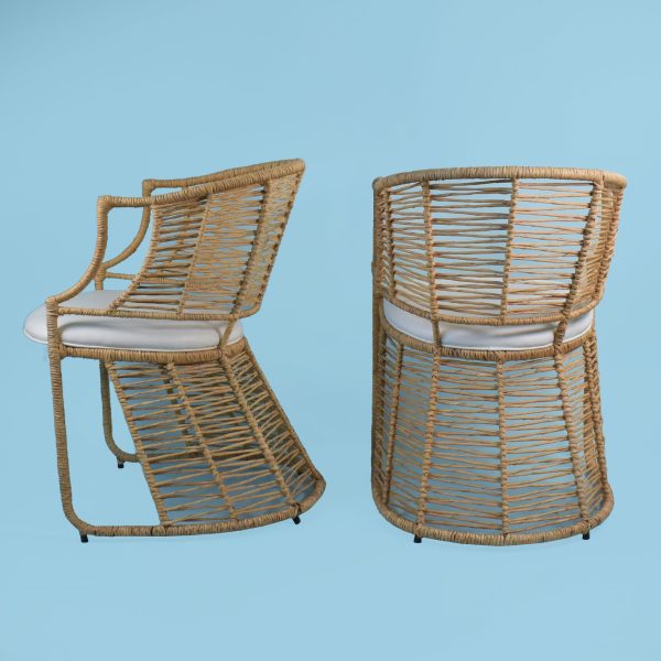 Seagrass Wrapped Bistro Set