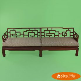 Sectional Fretwork Settee