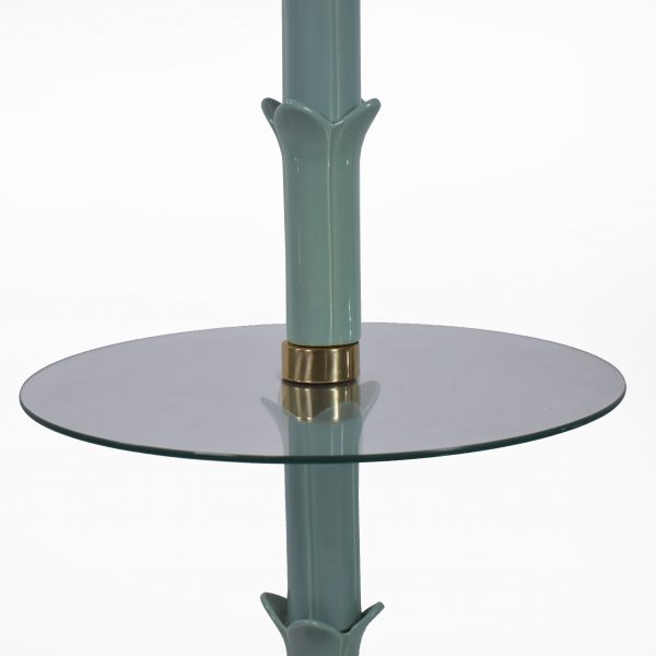 Serge Roche Style Floor Lamp With Table