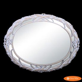 Serge Roche Style Oval Mirror