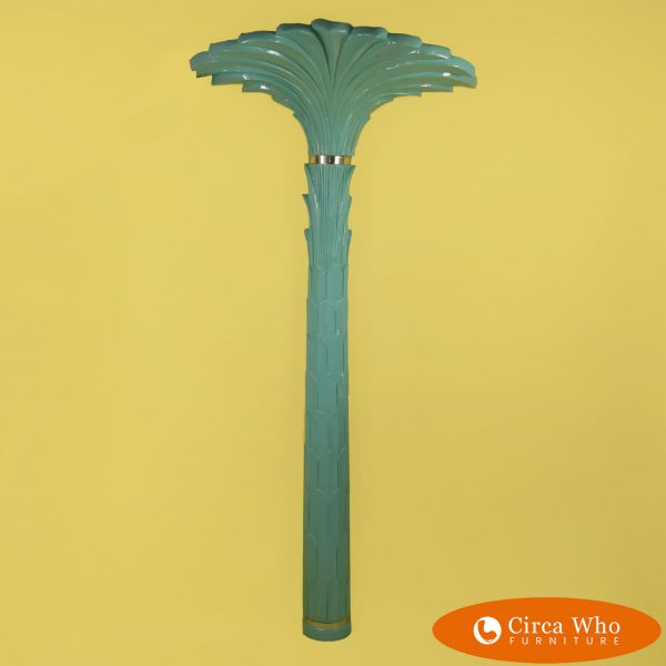 Serge Roche Style Palm Torchiere Floor Lamp