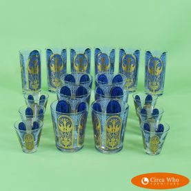 Set of 18 Vintage Glasses