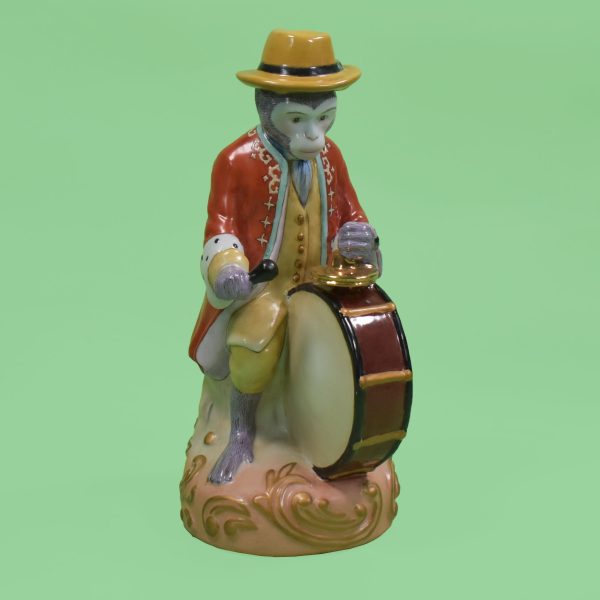 Set of 2 Andrea by Sadek Porcelain Monkey Musicians Band