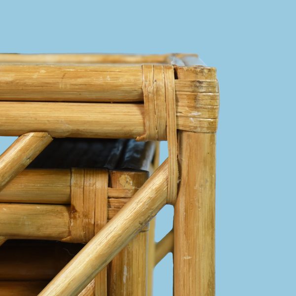 Set of 3 Bamboo Fretwork Nesting Tables - Image 4