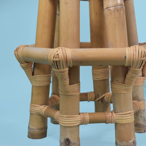 Set of 3 Bamboo Stools