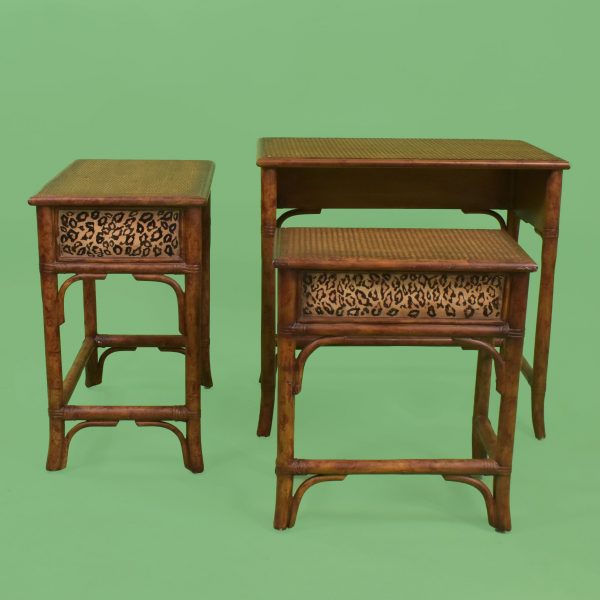 Set of 3 Leopard Nesting Tables