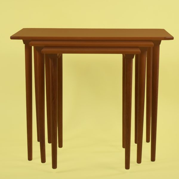 Set of 3 MCM Teak Nesting Tables