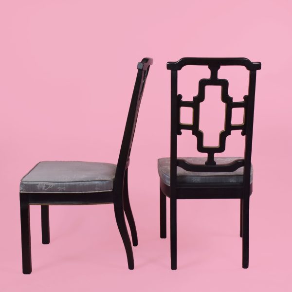 Set of 4 Chinoiserie Fretwork Chairs
