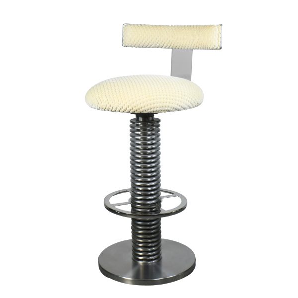 Set of 4 Chrome Barstools by Design For Leisure