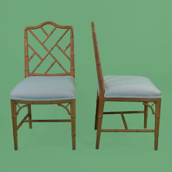 Set of 4 Faux Bamboo Dining Chairs
