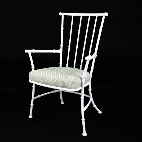 Set of 4 Faux Bamboo Outdoor Armchairs