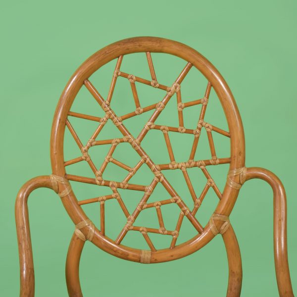 Set of 4 Ice Crackled McGuire Chairs