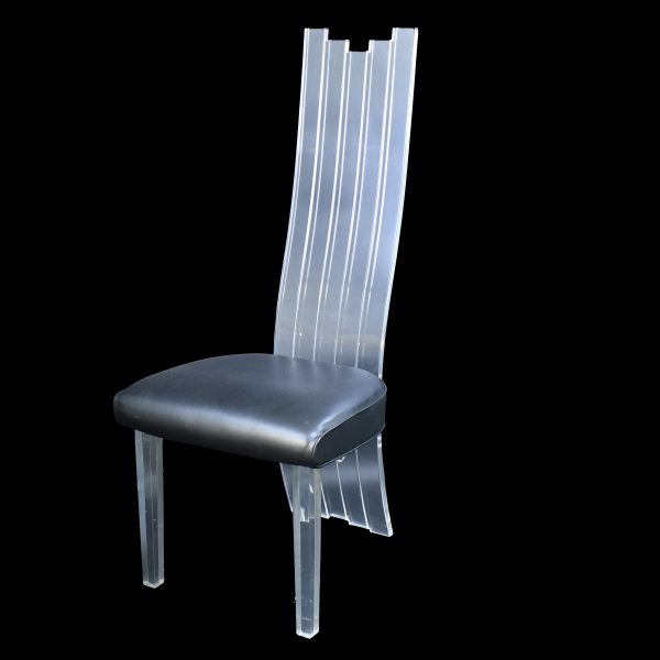 Set of 4 Lucite Dining Chairs