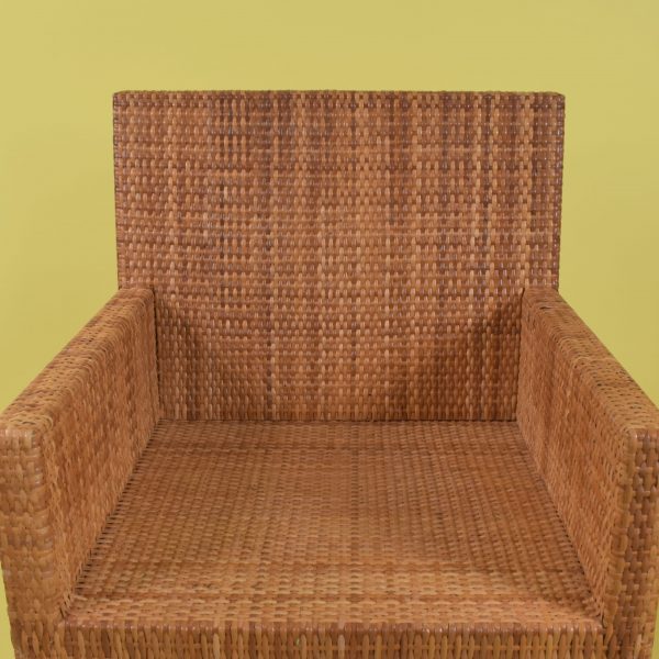 Set of 4 Rattan Wrapped Arm Chairs Bielecky Brothers Styles