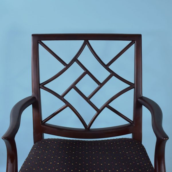Set of 5 Cockpen Fretwork Arm Chairs