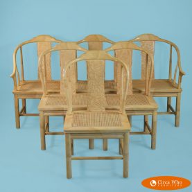 Set of 6 Chinoiserie Chairs By Henredon