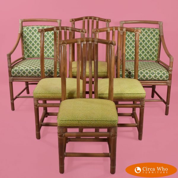 Set of 6 McGuire Chairs