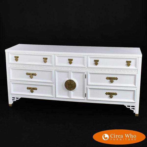 White new lacquered dresser Shangri-la by Dixie